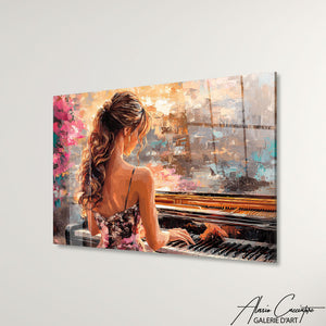 Cadre Femme Au Piano