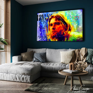 peinture kurt cobain