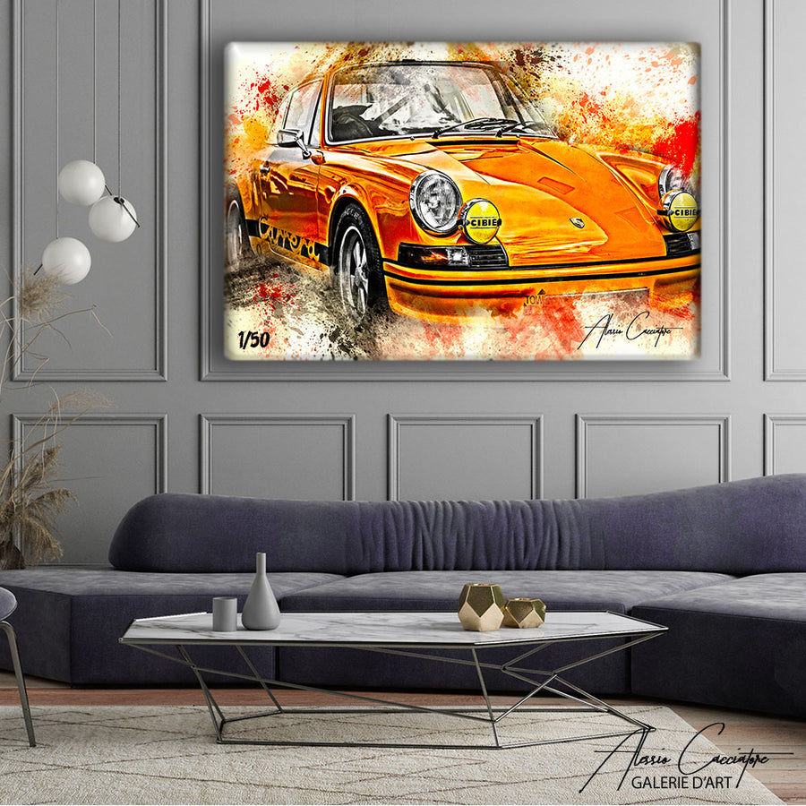 tableau porsche 911 – mise en situation