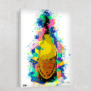 tableau champagne dom perignon