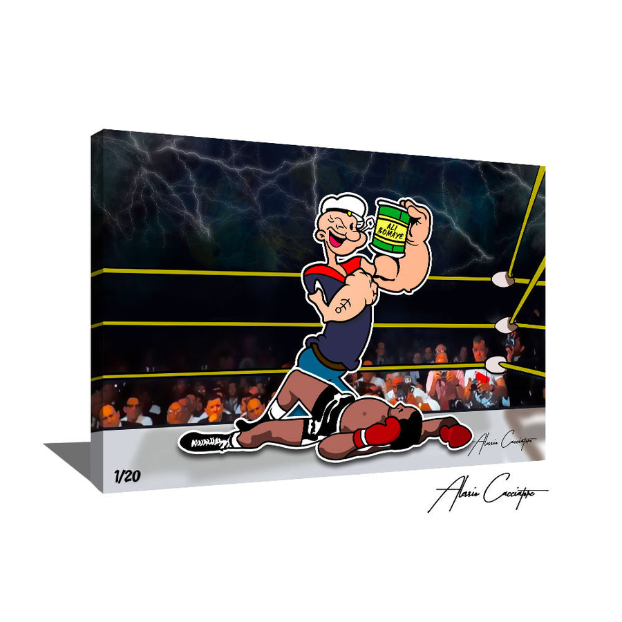 tableau popeye pop art | Popeye art Tableau Muhammad Ali Kinshasa | Tableau Kinshasa Mohammed Ali Pop Art | Tableau Pop Art Popeye