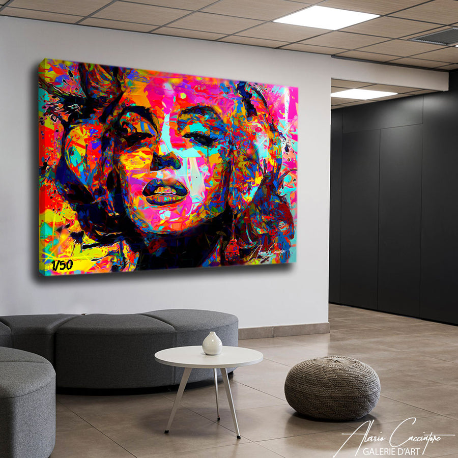 tableau marilyn monroe pop art – mise en situation