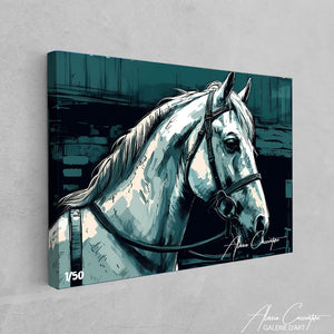 tableau cheval vintage