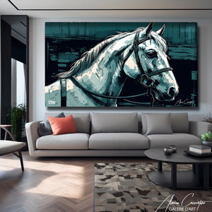 peinture cheval vintage