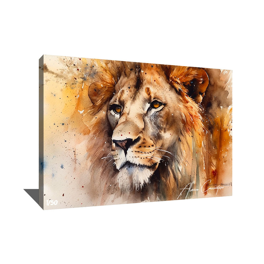 tableau lion