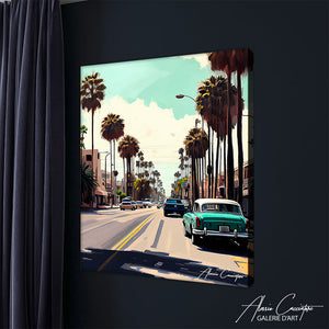 tableau los angeles paysage