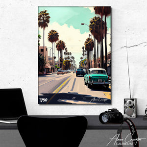 peinture los angeles paysage