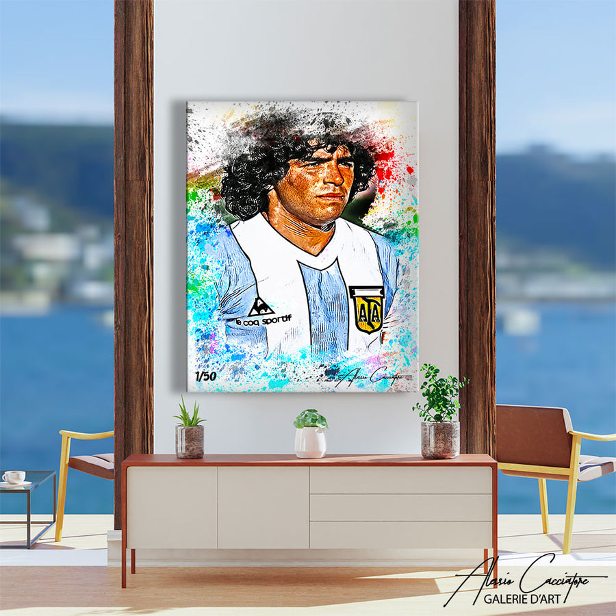tableau diego maradona – mise en situation