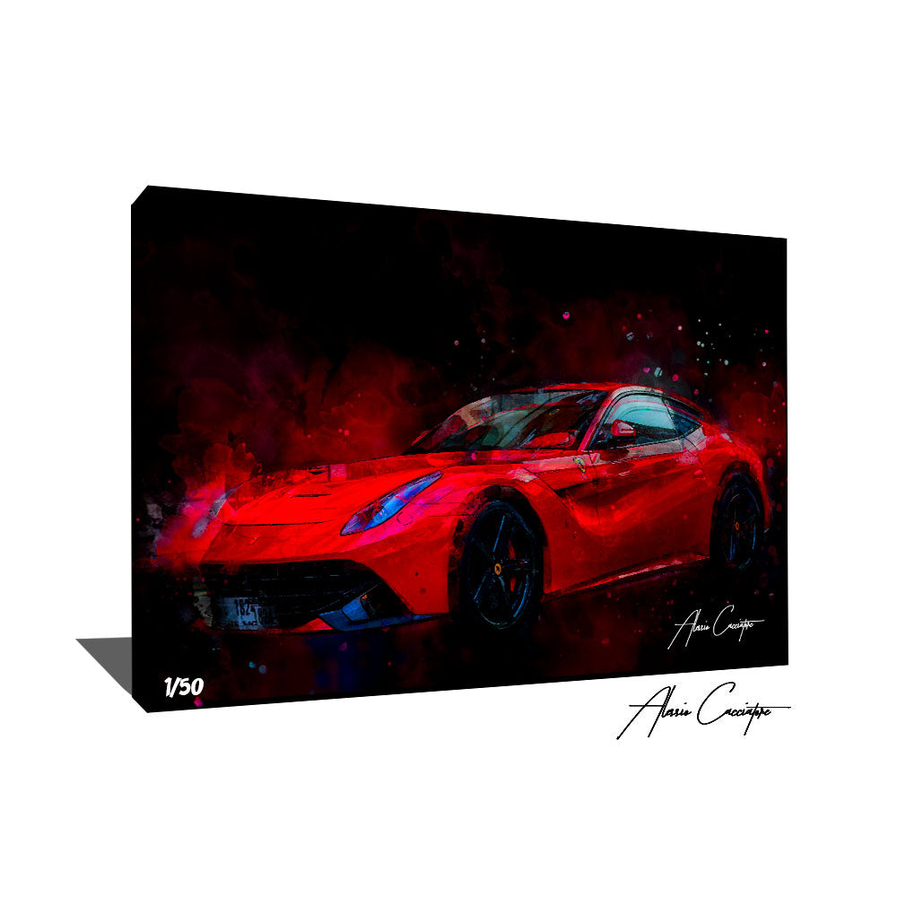 tableau peinture ferrari
