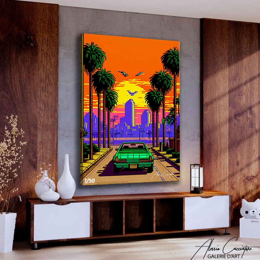 tableau los angeles vintage – mise en situation