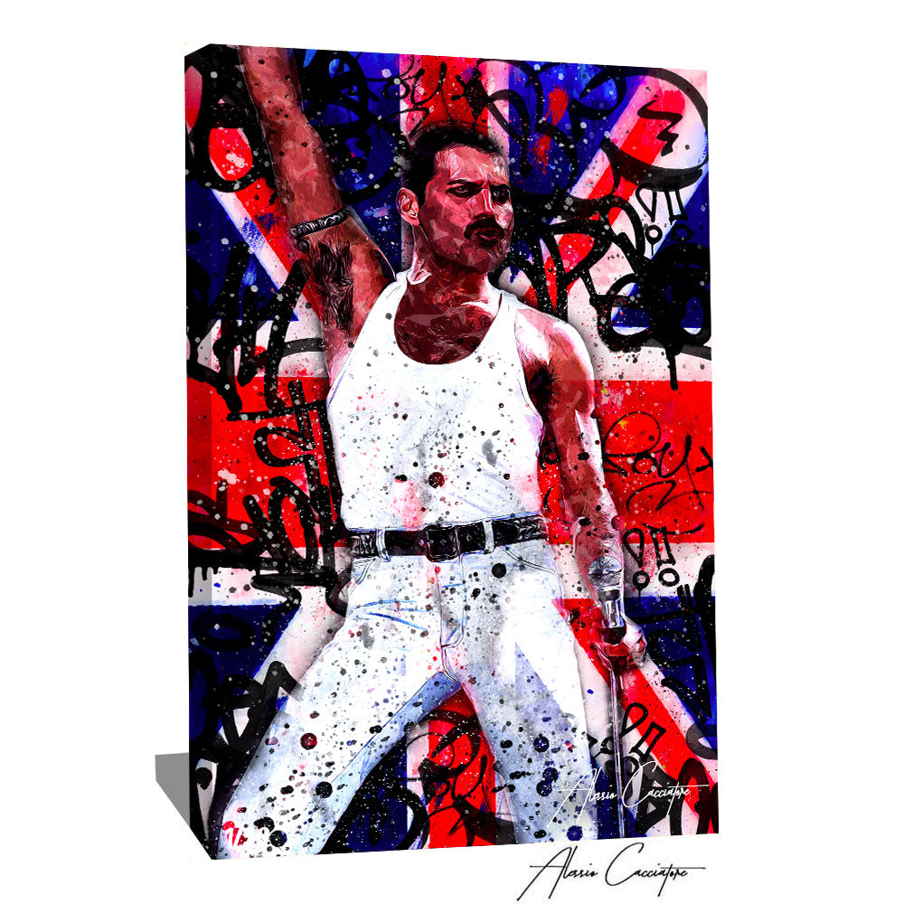 tableau peinture freddie mercury