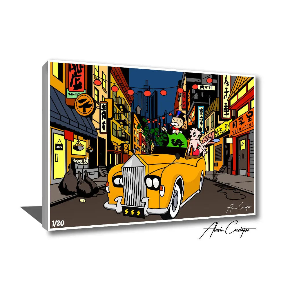 tableau chinatown monopoly betty boop art cartoon | Tableau Monopoly alec monopoly | tableau Betty boop | alec monopoly art