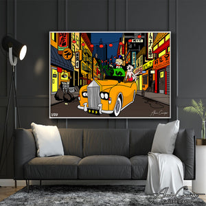 tableau chinatown monopoly betty boop art cartoon | Tableau Monopoly alec monopoly | tableau Betty boop | alec monopoly art