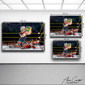 tableau popeye pop art | Popeye art Tableau Muhammad Ali Kinshasa | Tableau Kinshasa Mohammed Ali Pop Art | Tableau Pop Art Popeye