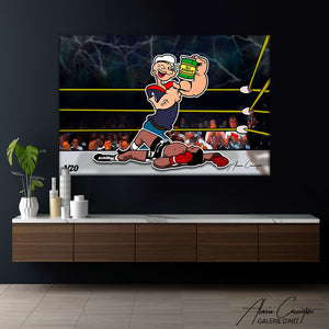 tableau popeye pop art | Popeye art Tableau Muhammad Ali Kinshasa | Tableau Kinshasa Mohammed Ali Pop Art | Tableau Pop Art Popeye