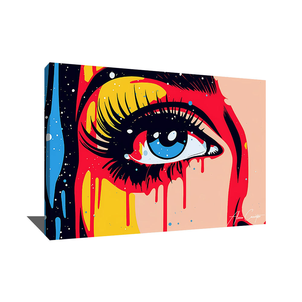 Décoration murale originale colorée — TABLEAU STREET ART COLORÉ