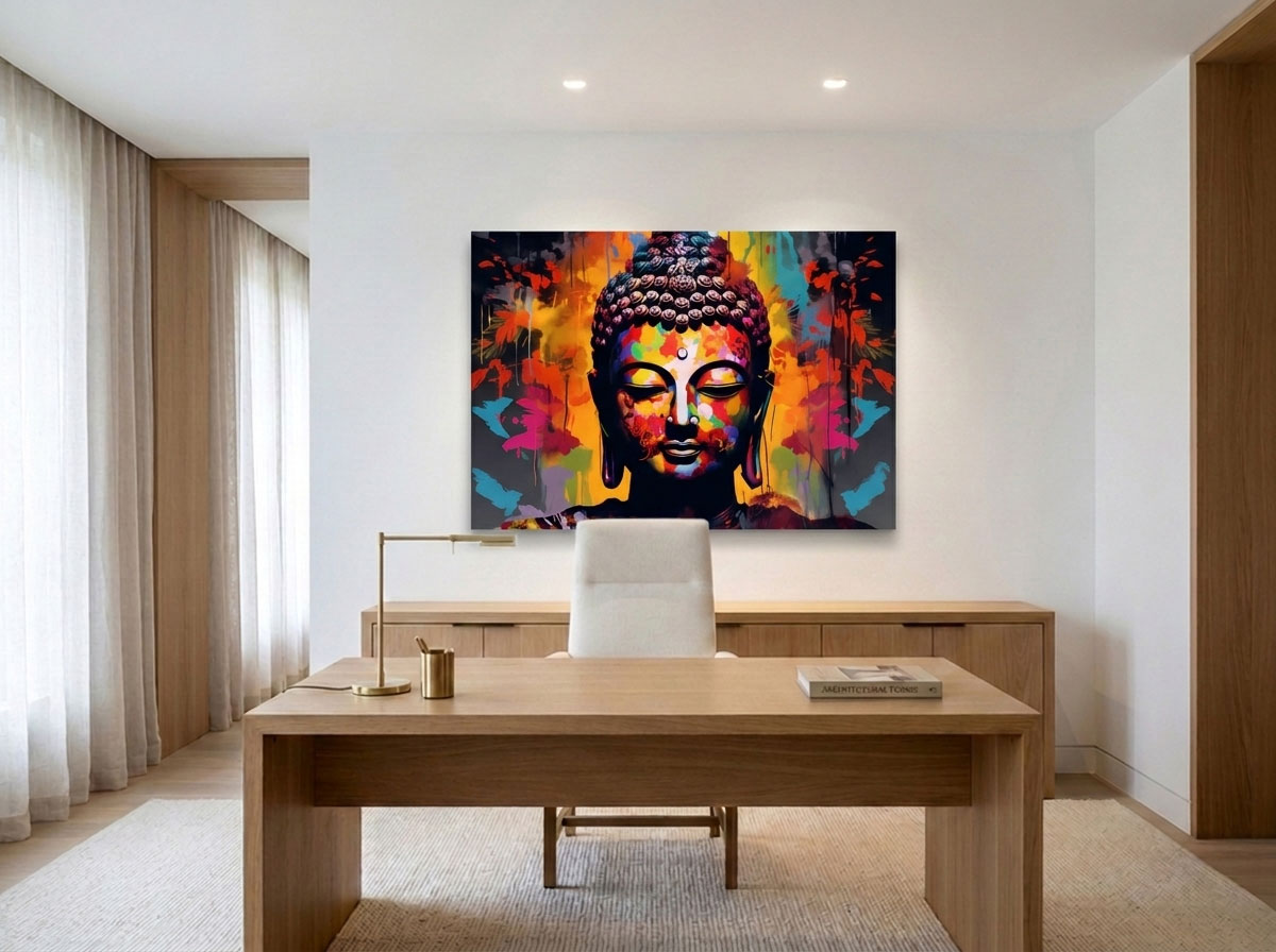Tableau pour bureau professionnel : asseoir une image de marque par l'art