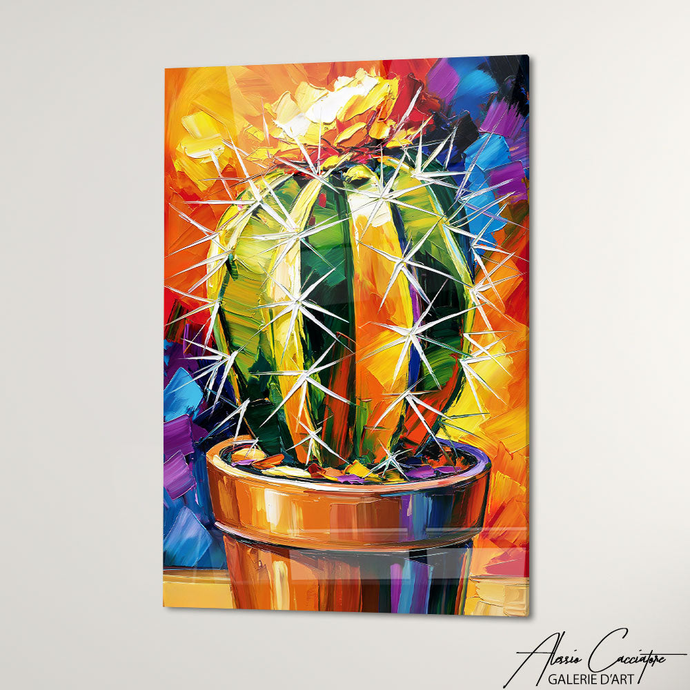 Cadre Peinture Cactus