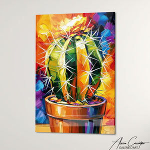 Cadre Peinture Cactus