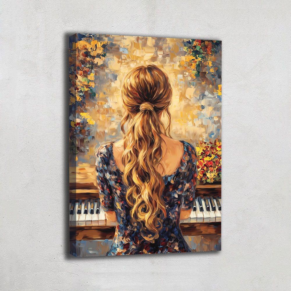 Femme Au Piano Peinture