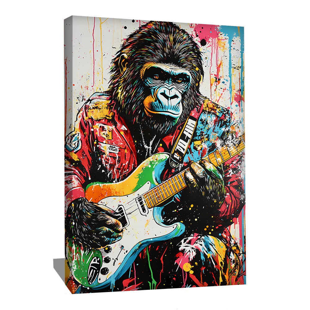 TABLEAU STREET ART GORILLE