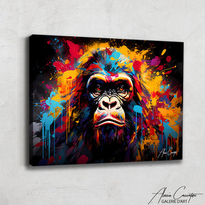 Tableau Gorille Street Art