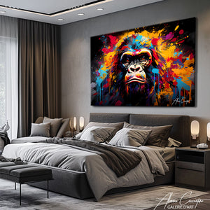 tableau singe pop art