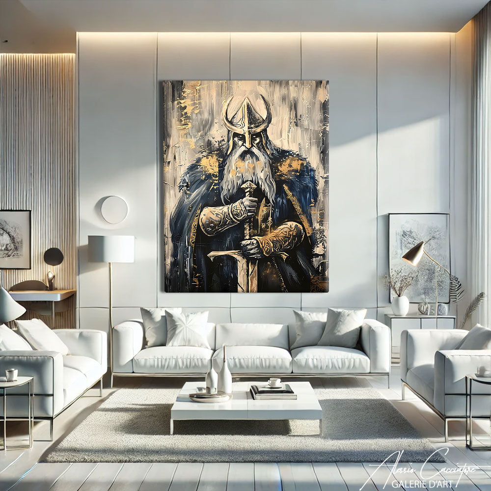 tableau peinture viking