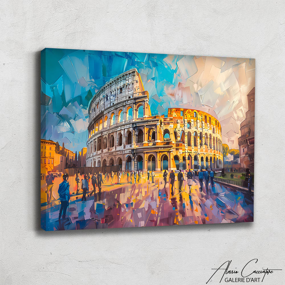 Tableau Contemporain Bleu