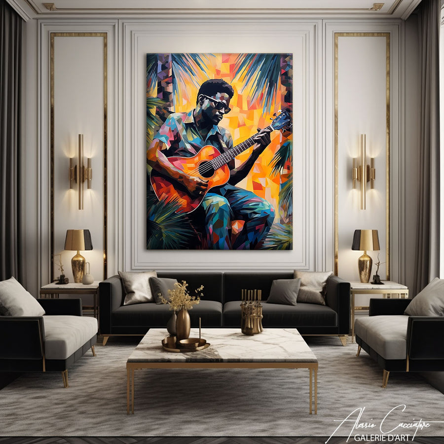 TABLEAU MURAL AFRICAIN – mise en situation