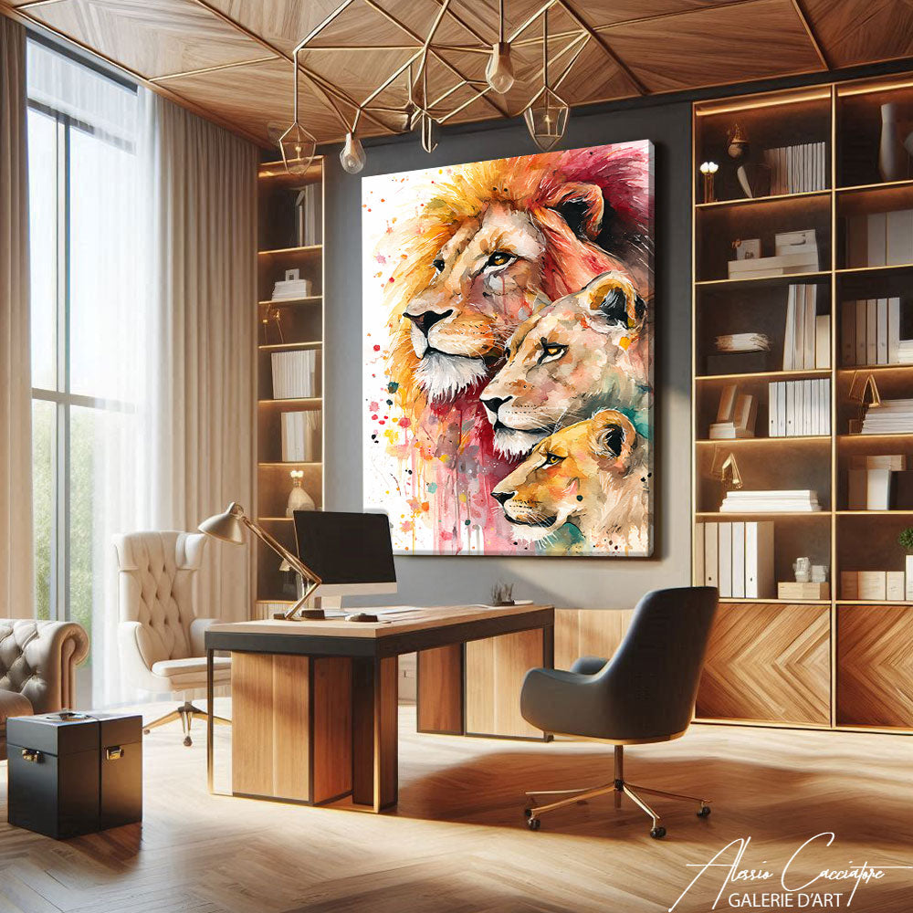 Tableau Lion Moderne