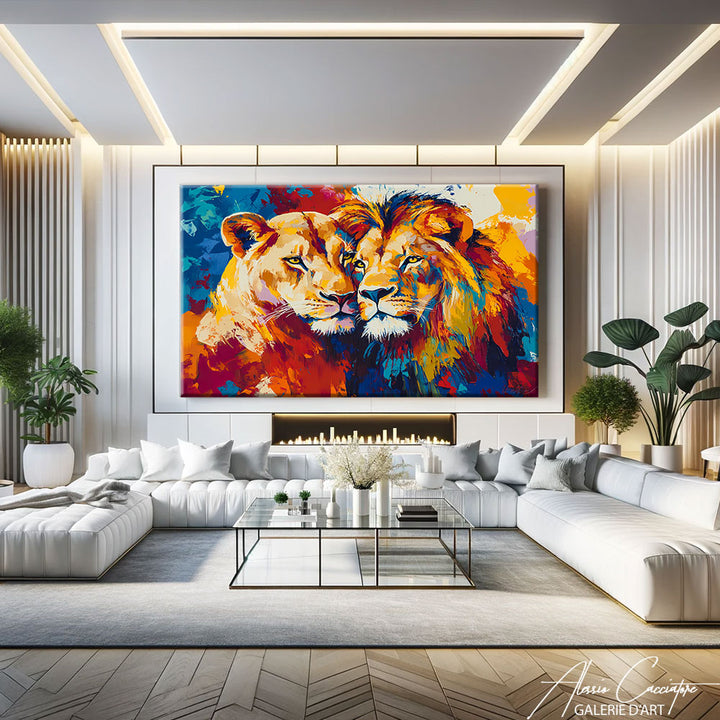 Tableau Dessin Lion