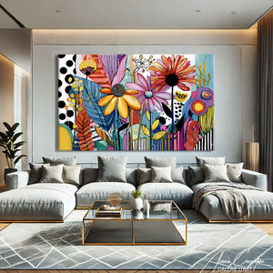 Tableau de Fleurs Moderne