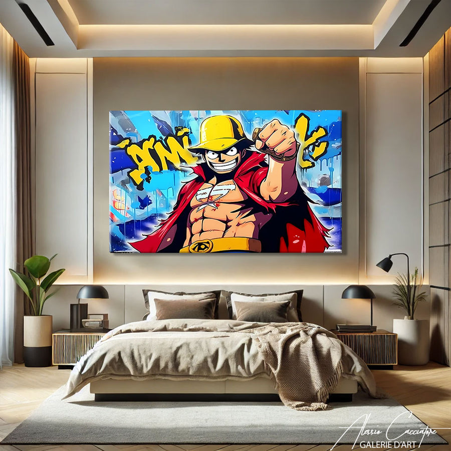 tableau manga pop art – mise en situation