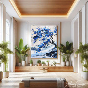 Tableau Cerisier Bleu