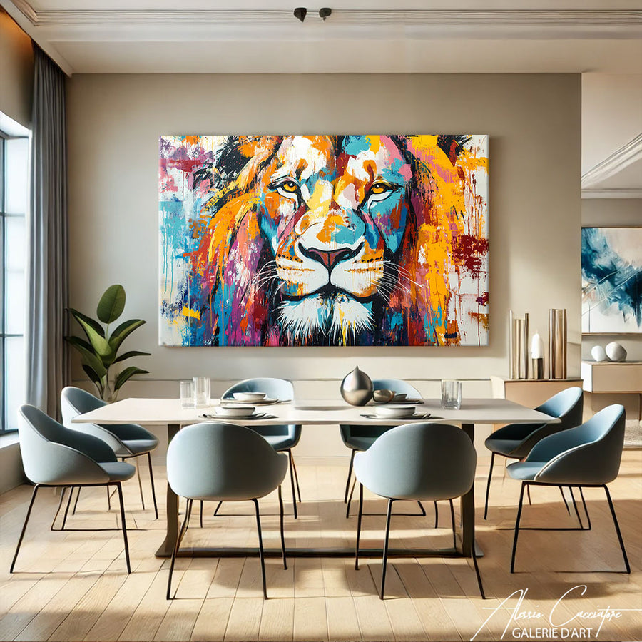 Grande Toile Lion – mise en situation