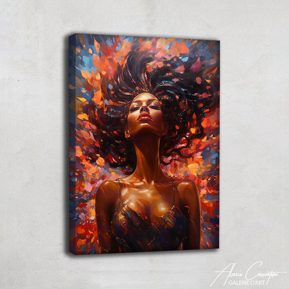 tableau femme africaine