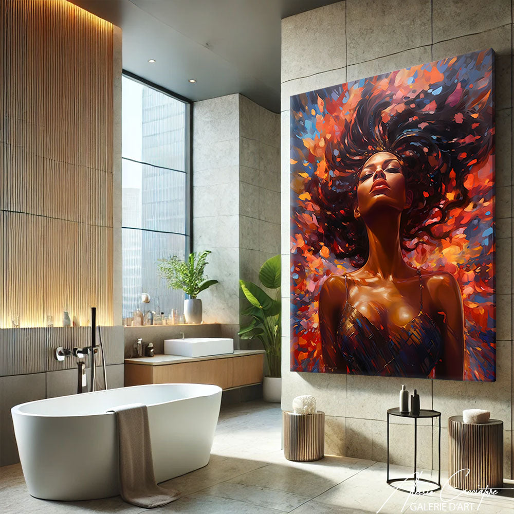 Tableau De Peinture Femme Africaine