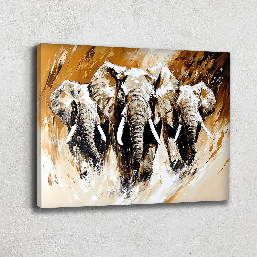 TABLEAU ÉLÉPHANT D'AFRIQUE