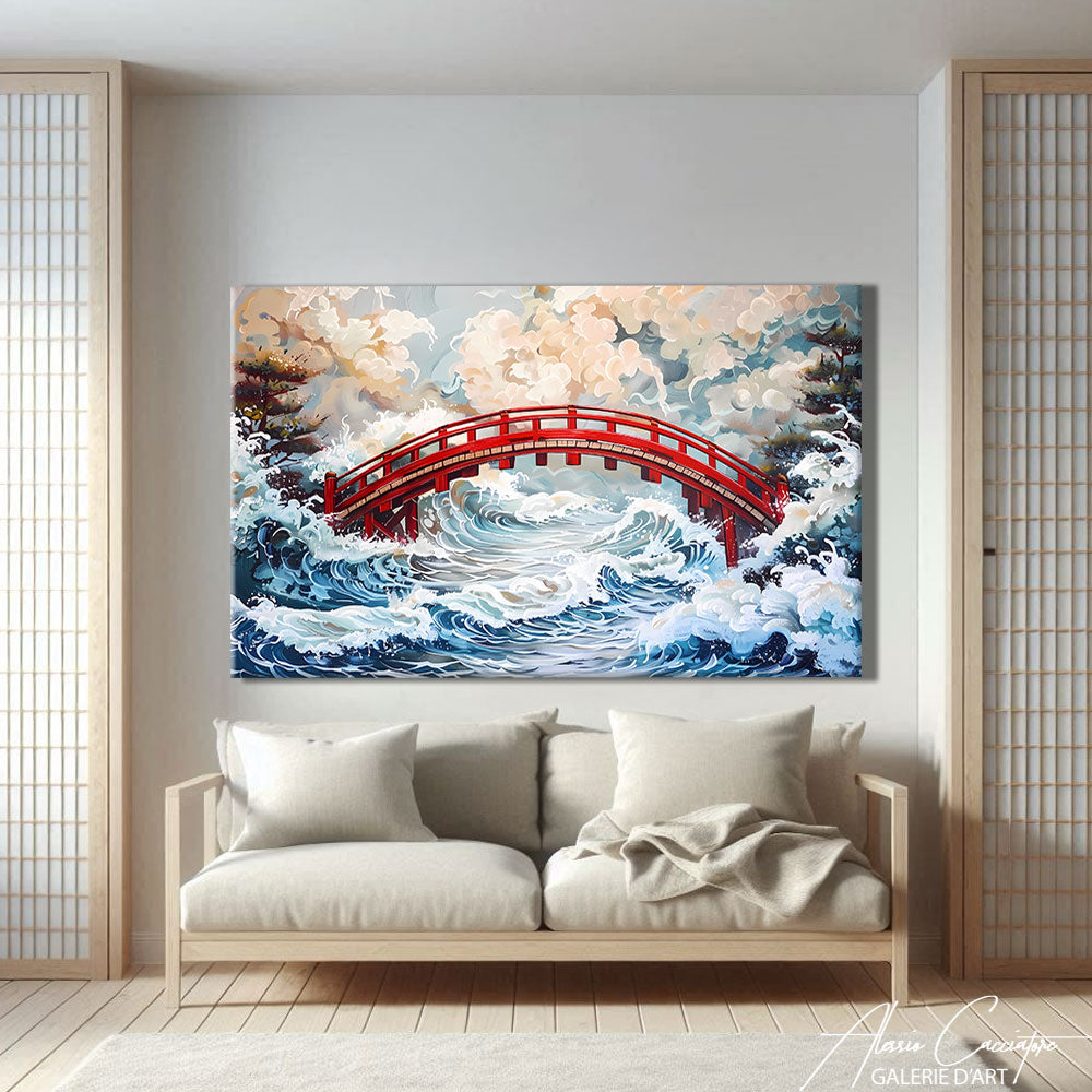 Toile Paysage Japonais