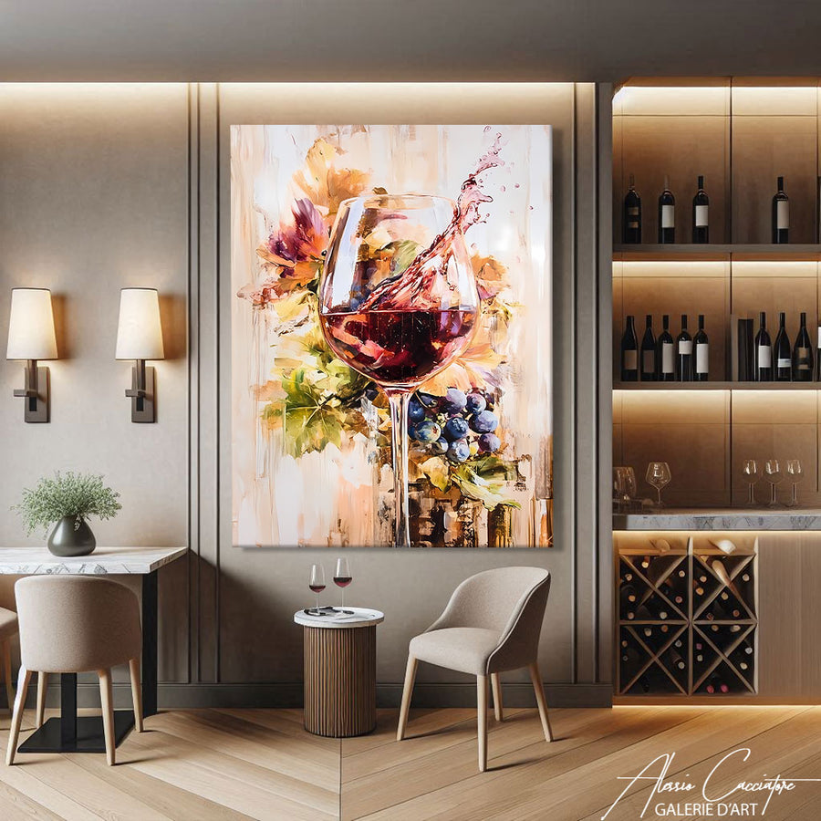 Tableau Vin Cuisine – mise en situation