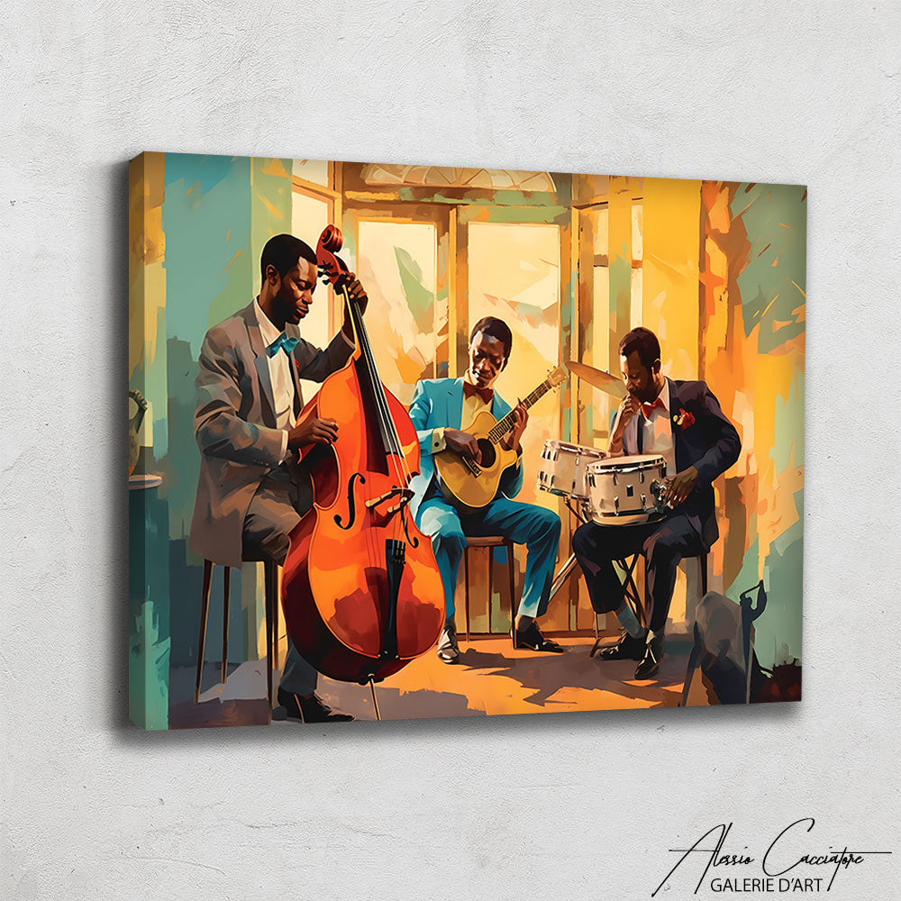 tableau musicien de jazz