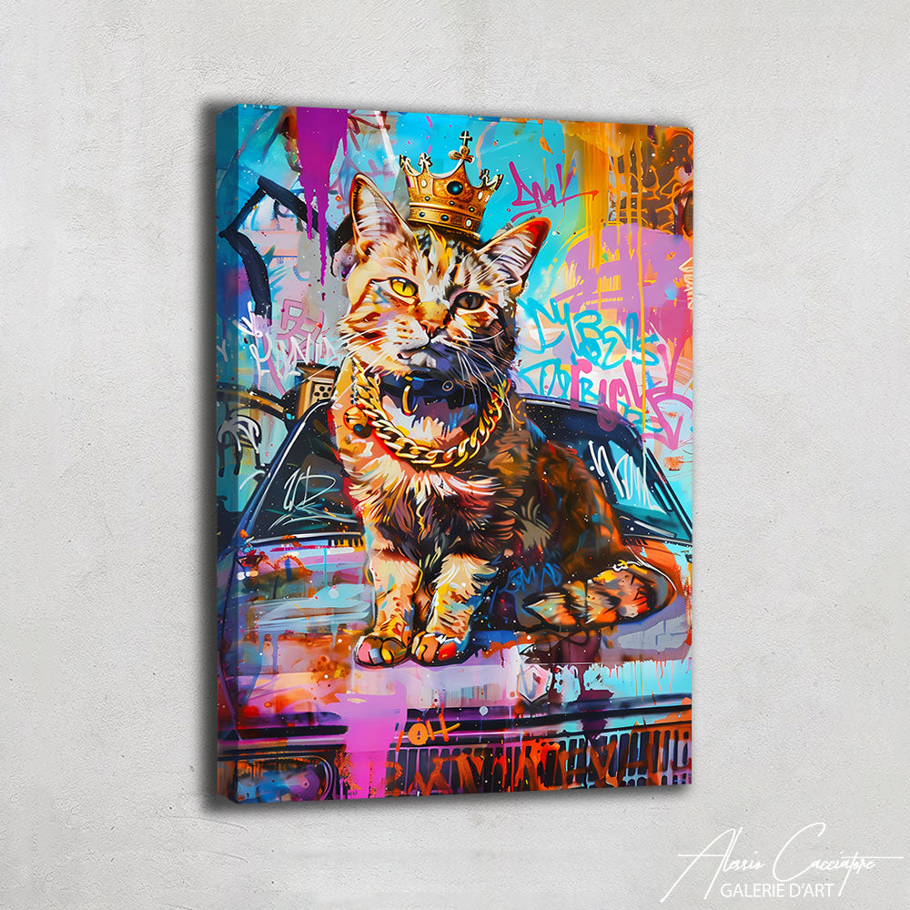 Tableau Chat Couronne