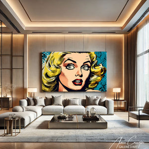 tableau femme pop art