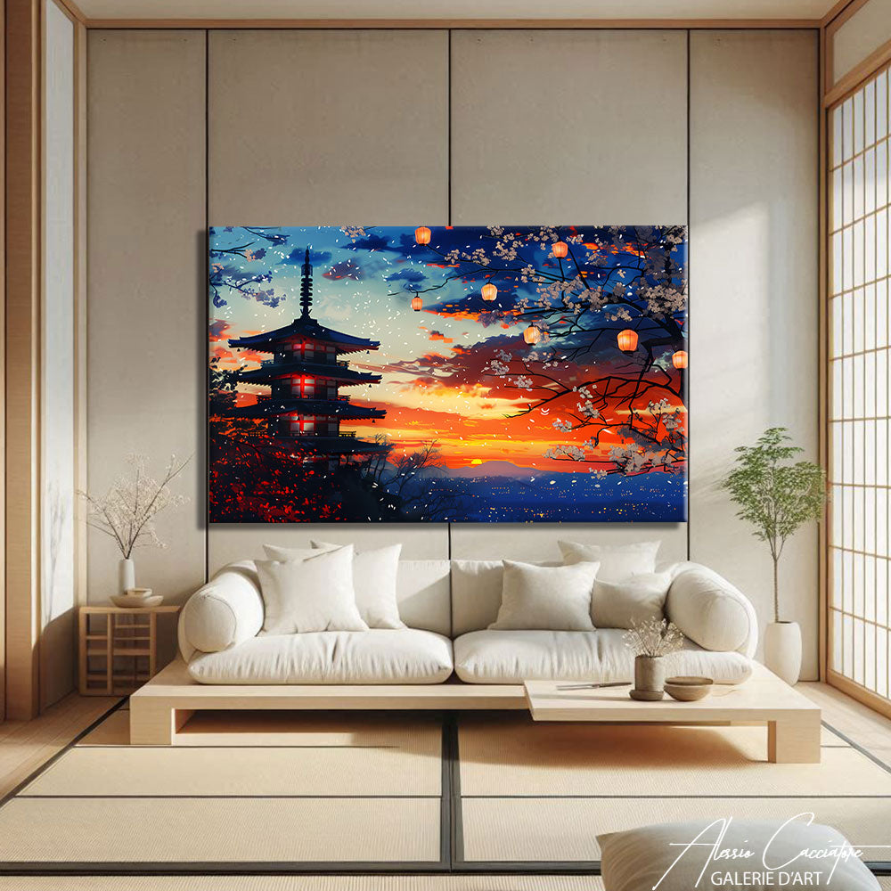 Tableau Paysage Japonais