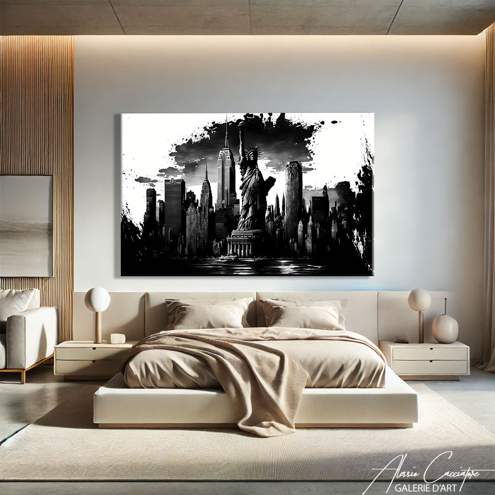 tableau new york abstrait