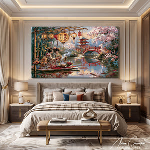TABLEAU GEISHA JAPONAIS