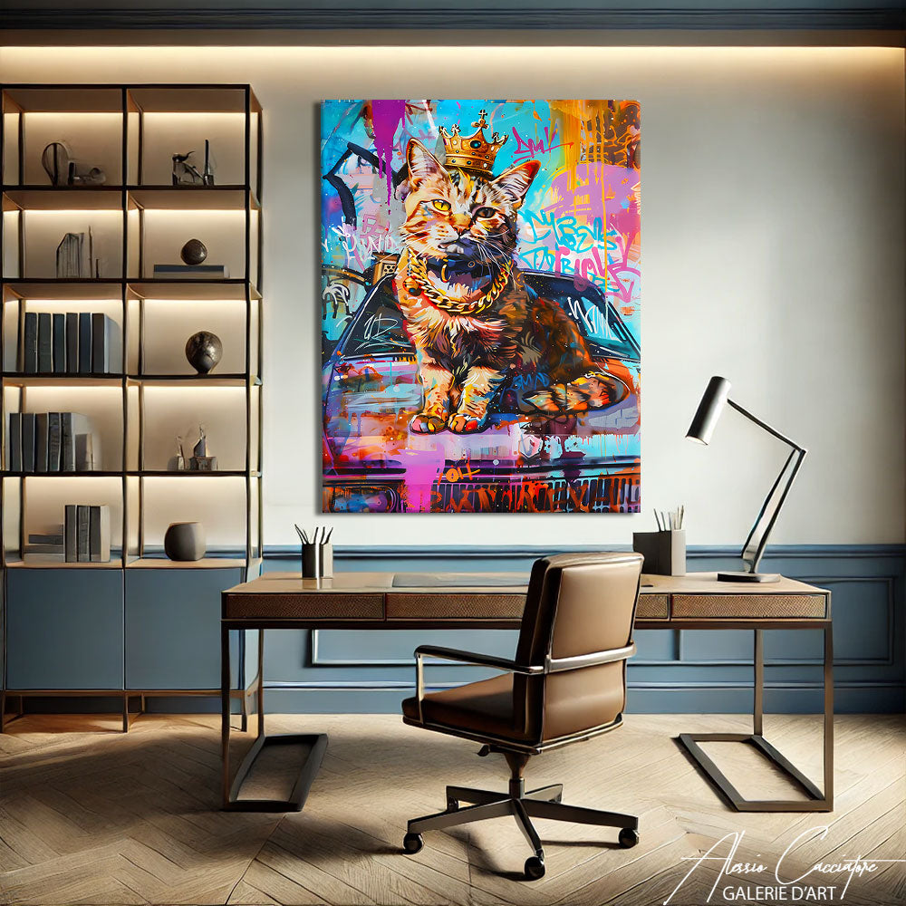 Tableau Chat Pop Art 