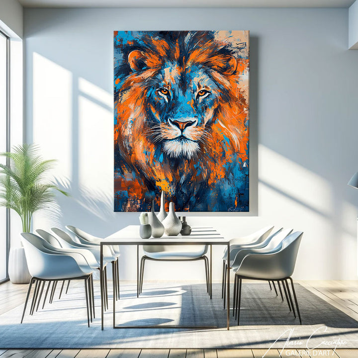 Tableau avec un Lion