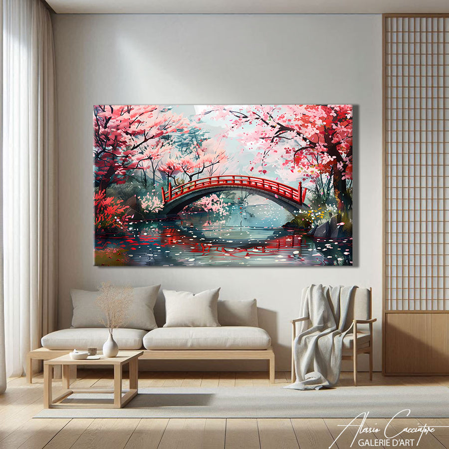 Tableau Cerisier Du Japon – mise en situation